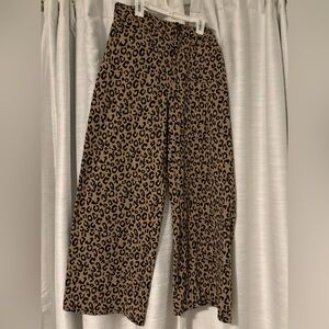JODIFL Elastic Waist Leopard Print Trousers